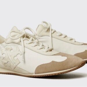 Tory Burch Double T Retro Inspired Trainers Sneaker